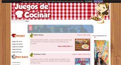 Desktop Screenshot of juegosdecocinar.com