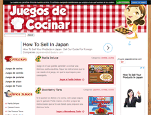 Tablet Screenshot of juegosdecocinar.com